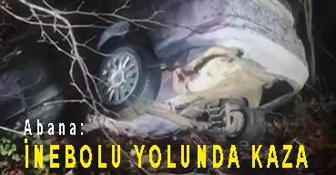 <center> Abana:</center><center><font color=’blue’> İNEBOLU YOLUNDA KAZA </font></center>
