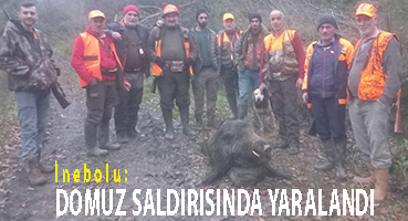 <center> İnebolu: </center><center><font color=’blue’> DOMUZ SALDIRISINDA YARALANDI </font></center>