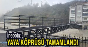 <center> İnebolu:</center><center><font color=’blue’> YAYA KÖPRÜSÜ TAMAMLANDI </font></center>