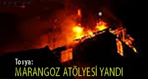 <center> Tosya: </center><center><font color=’blue’> MARANGOZ ATÖLYESİ YANDI </font></center>