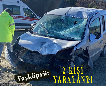 <center> Taşköprü: </center><center><font color=’blue’>2 KİŞİ YARALANDI </font></center>