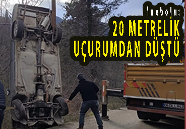 <center> İnebolu: </center><center><font color=’blue’>20 METRELİK UÇURUMDAN DÜŞTÜ </font></center>