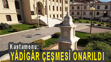 <center> Kastamonu: </center><center><font color=’blue’> YÂDİGÂR ÇEŞMESİ ONARILDI </font></center>