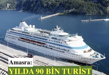 <center> Amasra: </center><center><font color=’blue’> YILDA 90 BİN TURİST </font></center>