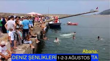<center> Abana: </center><center><font color=’blue’> DENİZ ŞENLİKLERİ 1-2-3 AĞUSTOS’TA </font></center>