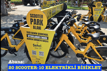<center> Abana: </center><center><font color=’blue’>20 SCOOTER-10 ELEKTRİKLİ BİSİKLET </font></center>
