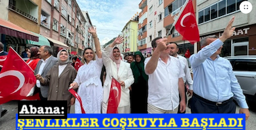 <center> Abana: </center><center><font color=’blue’> ŞENLİKLER COŞKUYLA BAŞLADI </font></center>
