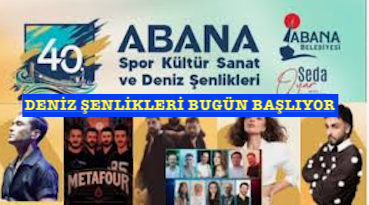 <center> Abana: </center><center><font color=’blue’> DENİZ ŞENLİKLERİ BUGÜN BAŞLIYOR </font></center>