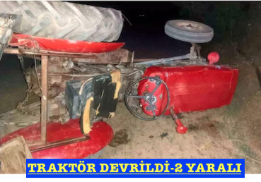 <center> Taşköprü: </center><center><font color=’blue’> TRAKTÖR DEVRİLDİ-2 YARALI </font></center>