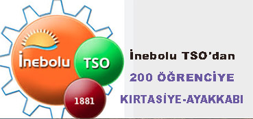 <center> İnebolu TSO’dan </center><center><font color=’blue’>200 ÖĞRENCİYE KIRTASİYE-AYAKKABI </font></center>