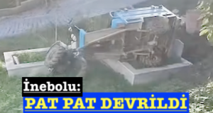 <center> İnebolu: </center><center><font color=’blue’> PAT PAT DEVRİLDİ </font></center>