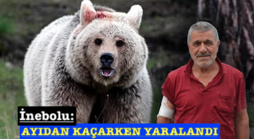 <center> İnebolu: </center><center><font color=’blue’> AYIDAN KAÇARKEN YARALANDI </font></center>