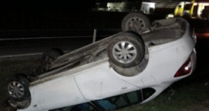 <center> Kastamonu:</center><center><font color=’blue’> OTOMOBİL TAKLA ATTI </font></center>