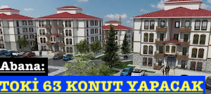 <center> Abana:  </center><center><font color=’blue’> TOKİ 63 KONUT YAPACAK </font></center>