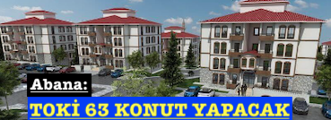 <center> Abana:  </center><center><font color=’blue’> TOKİ 63 KONUT YAPACAK </font></center>