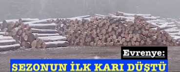 <center> Evrenye:  </center><center><fontcolor=’blue’> SEZONUN İLK KARI DÜŞTÜ </font></center>