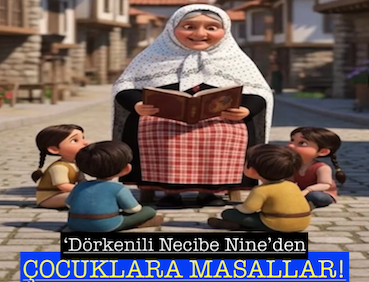 <center>‘Dörkenili Necibe Nine’den </center><center><font color=’blue’> ÇOCUKLARA MASALLAR! </font></center>