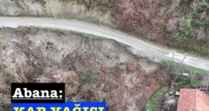 <center> Abana: </center><center><font color=’blue’> KAR YAĞIŞI SONRASI GÖÇÜKLER! </font></center>