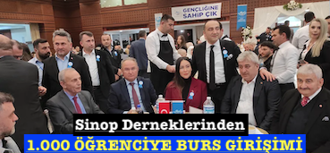 <center> Sinop Derneklerinden </center><center><font color=’blue’>1.000 ÖĞRENCİYE BURS GİRİŞİMİ </font></center>