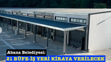 <center> Abana Belediyesi: </center><center><font color=’blue’>21 BÜFE-İŞ YERİ KİRAYA VERİLECEK </font></center>
