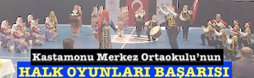<center> Kastamonu Merkez Ortaokulu’nun </center><center><font color=’blue’> HALK OYUNLARI BAŞARISI </font></center>