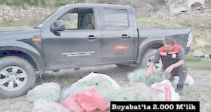 <center> Boyabat’ta 2.000 metrelik  </center><center><font color=’blue’> BALIK AĞI YAKALANDI!  </font></center>