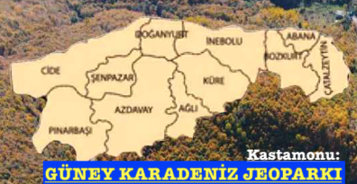 <center> Kastamonu: </center><center><font color=’blue’> GÜNEY KARADENİZ JEOPARKI </font></center>