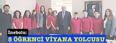 <center> İnebolu: </center><center><font color=’blue’>8 ÖĞRENCİ VİYANA YOLCUSU </font></center>