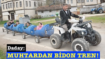 <center> Daday: </center><center><font color=’blue’> MUHTARDAN BİDON TREN! </font></center>