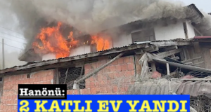<center> Hanönü: </center><center><font color=’blue’>2 KATLI EV YANDI </font></center>