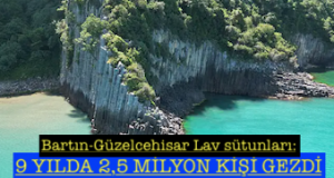 <center>Bartın-Güzelcehisar’da Lav sütunları: </center><center><font color=’blue’></font>9 YILDA 2,5 MİLYON KİŞİ GEZDİ </center>