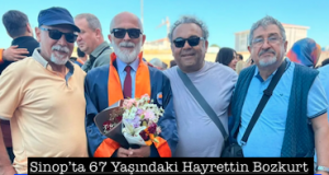 <center> Sinop’ta 67 Yaşındaki Hayrettin Bozkurt  </center><center><font color=’blue’> ÜNİVERSİTEYİ BİRİNCİLİKLE BİTİRDİ </font></center>